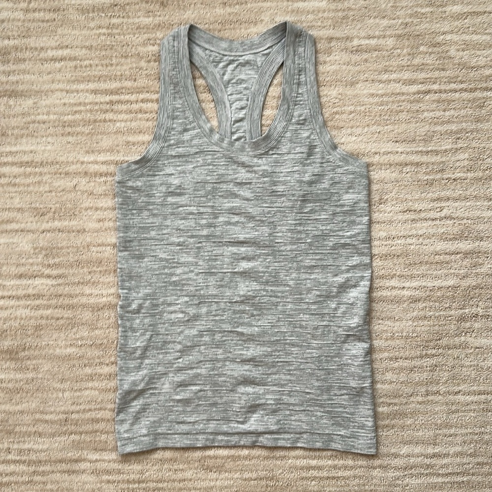 Athleta MOMENTUM SEAMLESS TANK Space Dye Racerback Tank Top Size Small